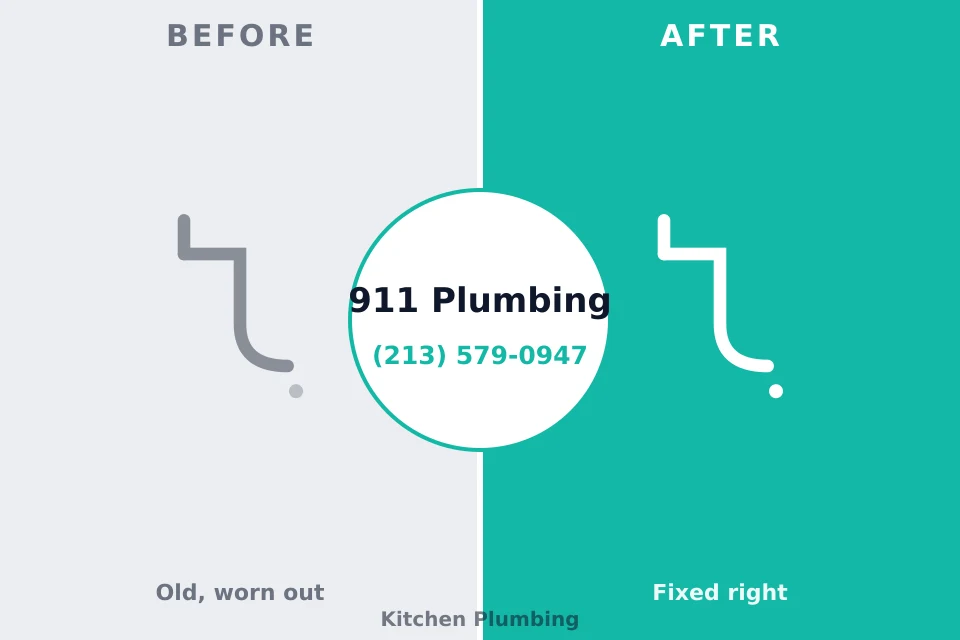 Before and after: plumbing repair Cole Camp, MO
